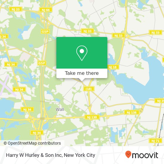 Mapa de Harry W Hurley & Son Inc