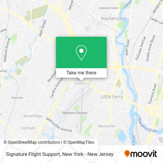 Signature Flight Support map
