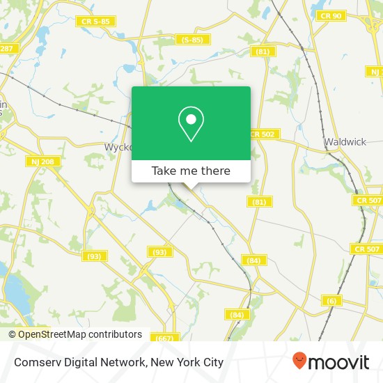 Mapa de Comserv Digital Network