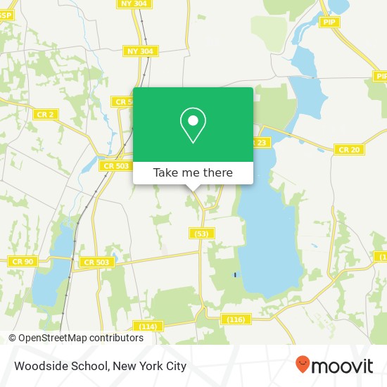 Woodside School map