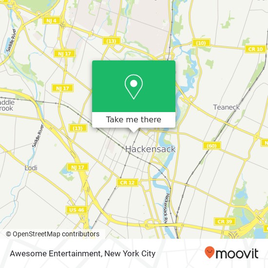 Mapa de Awesome Entertainment
