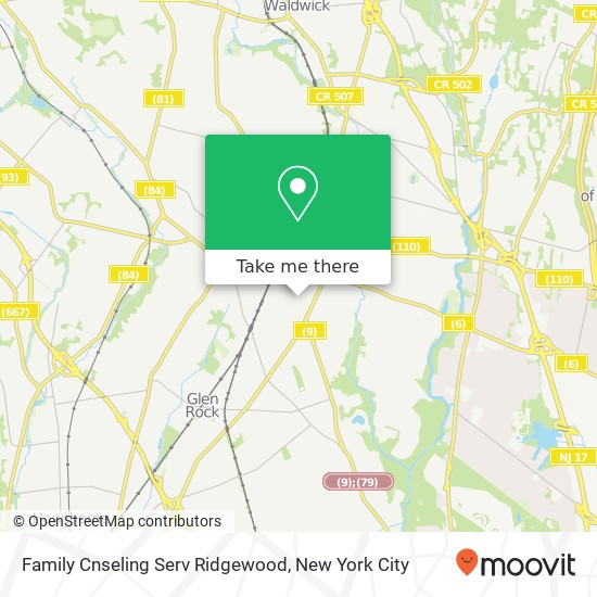 Family Cnseling Serv Ridgewood map