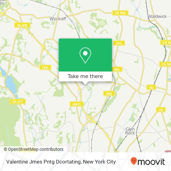 Valentine Jmes Pntg Dcortating map