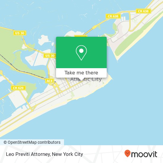 Leo Previti Attorney map