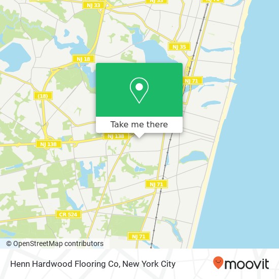 Henn Hardwood Flooring Co map