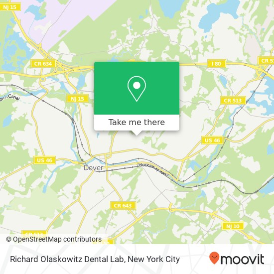 Richard Olaskowitz Dental Lab map