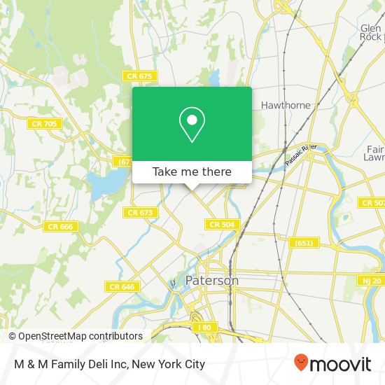 Mapa de M & M Family Deli Inc