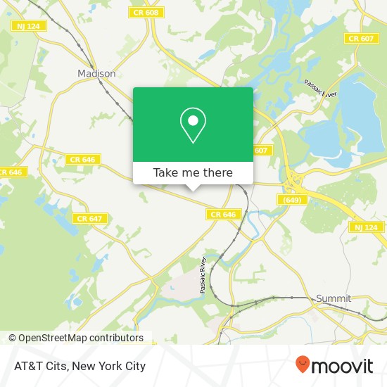 Mapa de AT&T Cits