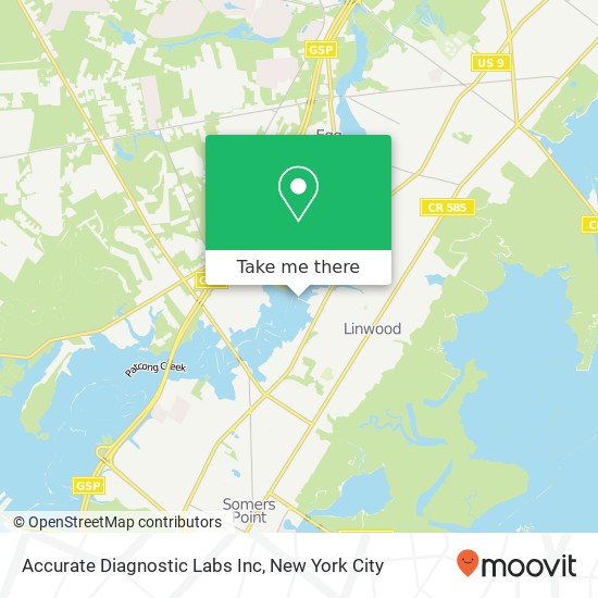 Accurate Diagnostic Labs Inc map