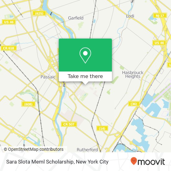 Sara Slota Meml Scholarship map