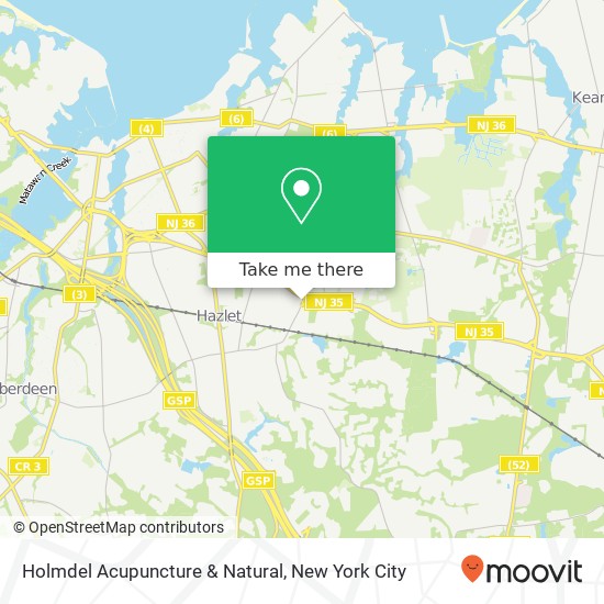 Holmdel Acupuncture & Natural map