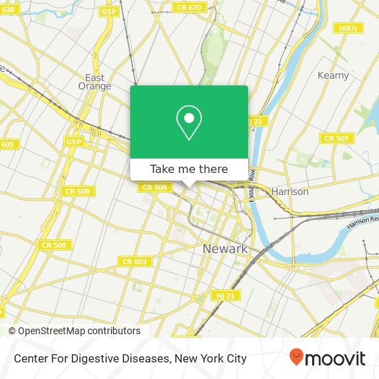 Mapa de Center For Digestive Diseases