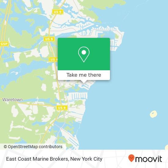 Mapa de East Coast Marine Brokers