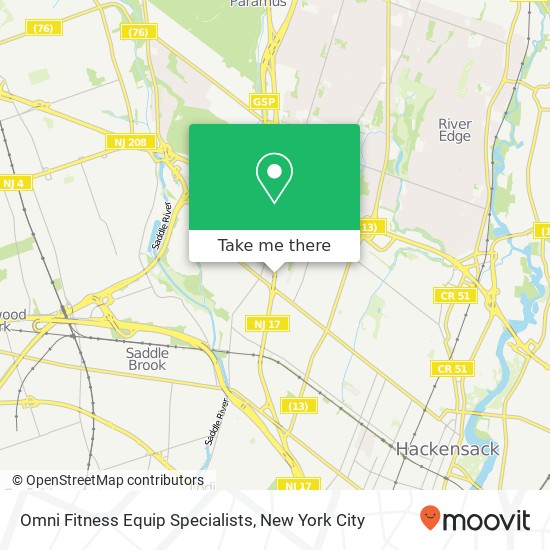 Omni Fitness Equip Specialists map