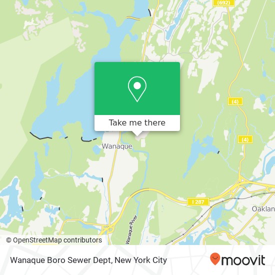 Mapa de Wanaque Boro Sewer Dept