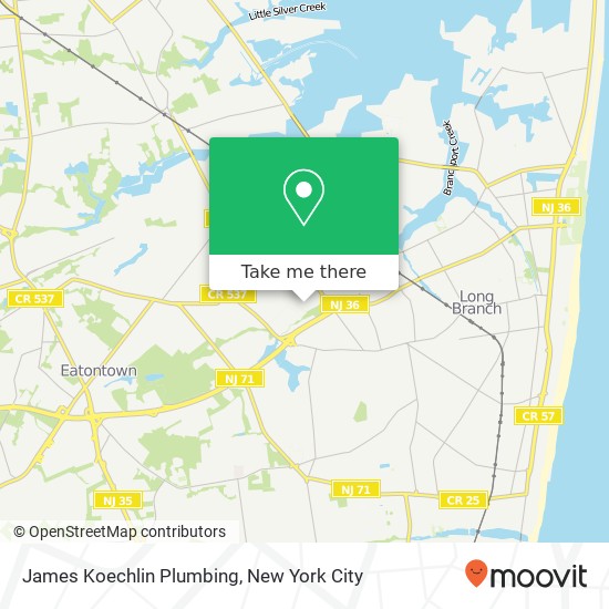 Mapa de James Koechlin Plumbing