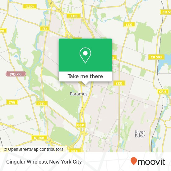 Cingular Wireless map