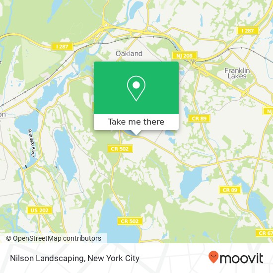 Nilson Landscaping map