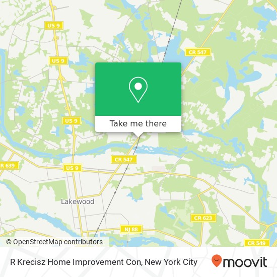 R Krecisz Home Improvement Con map