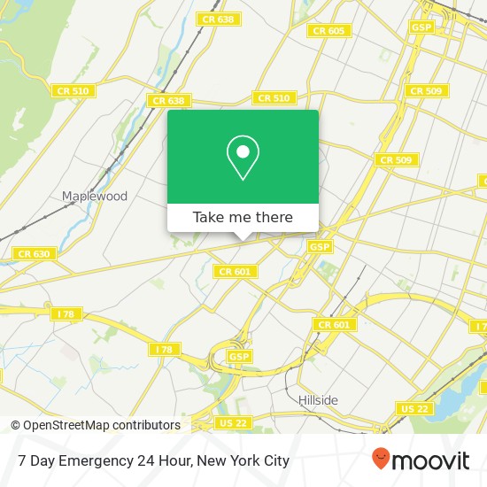 Mapa de 7 Day Emergency 24 Hour