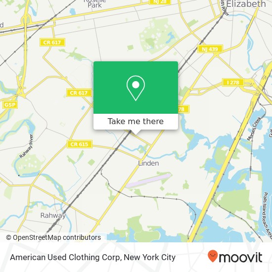 American Used Clothing Corp map