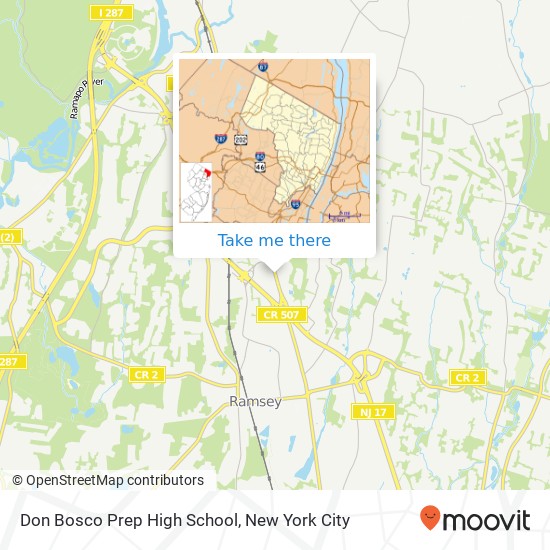 Mapa de Don Bosco Prep High School