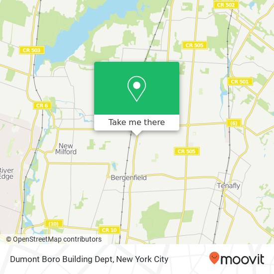 Dumont Boro Building Dept map