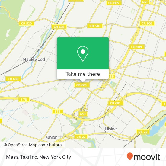 Masa Taxi Inc map