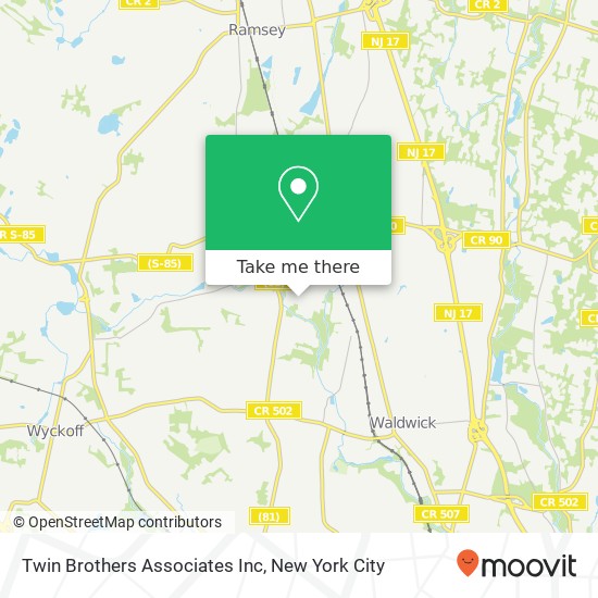 Twin Brothers Associates Inc map