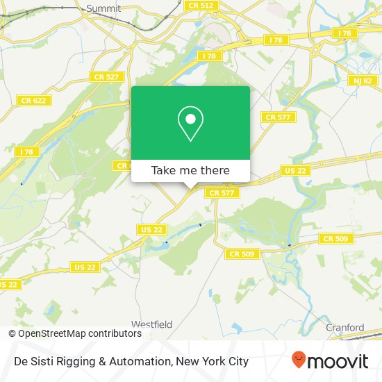 Mapa de De Sisti Rigging & Automation