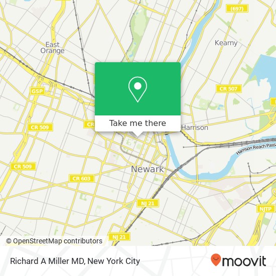 Richard A Miller MD map