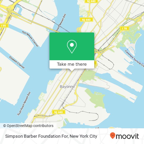 Simpson Barber Foundation For map