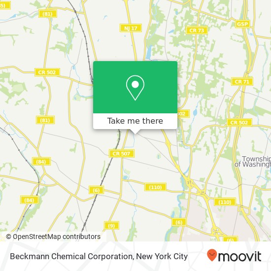 Beckmann Chemical Corporation map