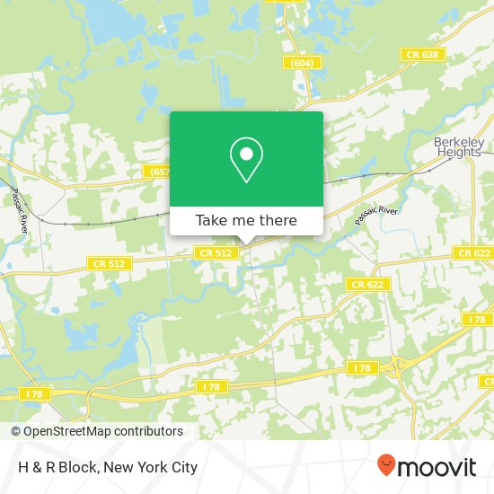 H & R Block map