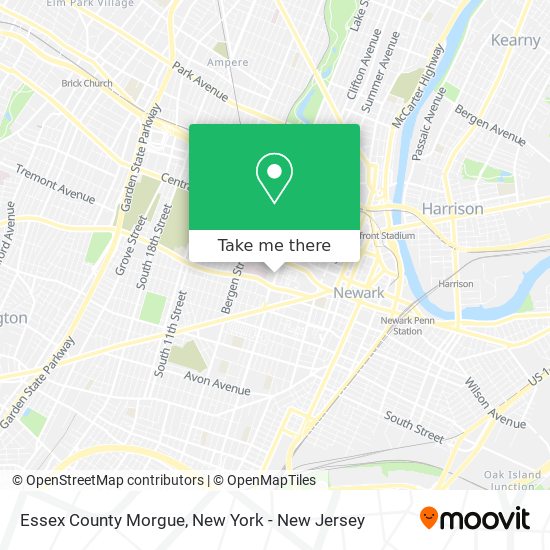 Mapa de Essex County Morgue