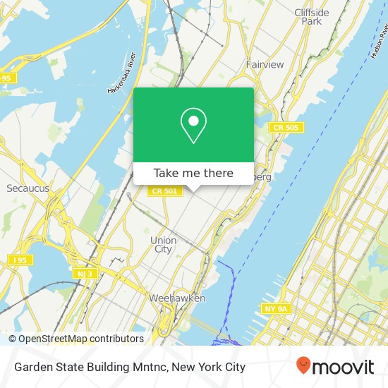 Mapa de Garden State Building Mntnc