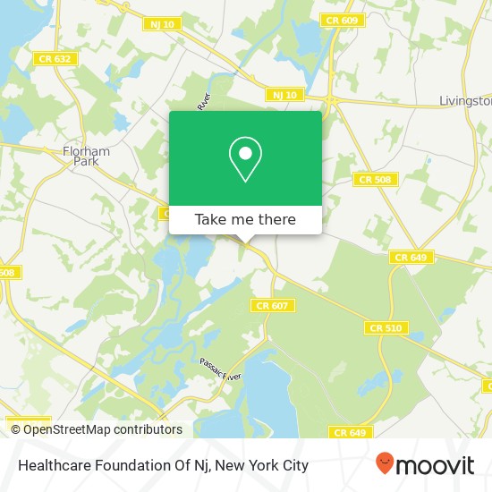 Healthcare Foundation Of Nj map