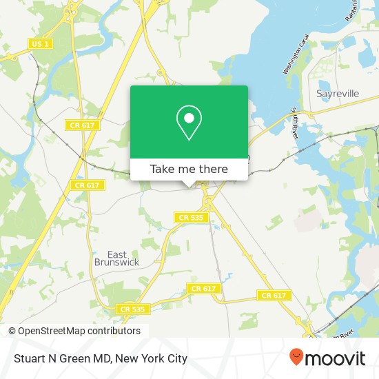 Stuart N Green MD map