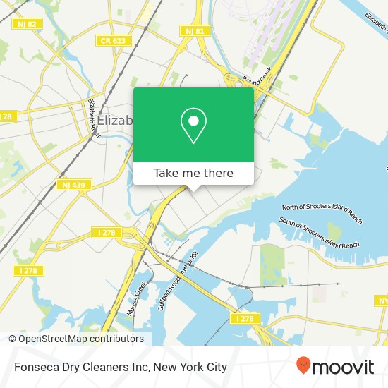 Mapa de Fonseca Dry Cleaners Inc