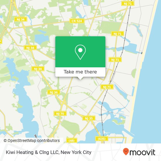 Kiwi Heating & Clng LLC map