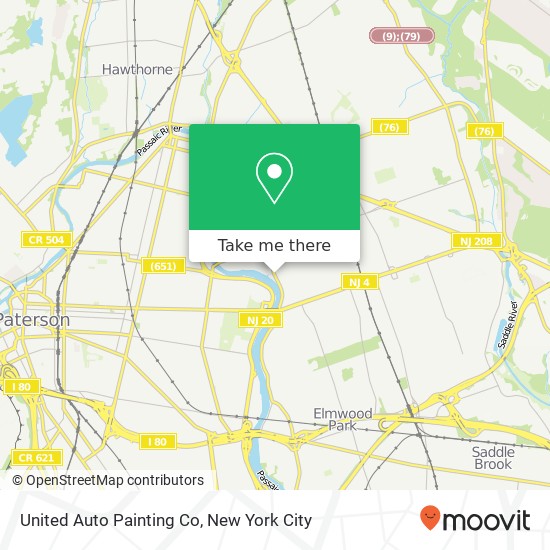 Mapa de United Auto Painting Co