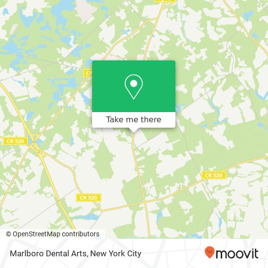 Mapa de Marlboro Dental Arts