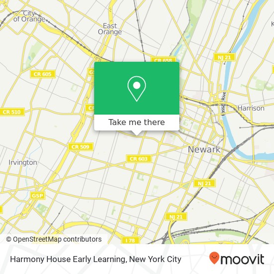 Harmony House Early Learning map