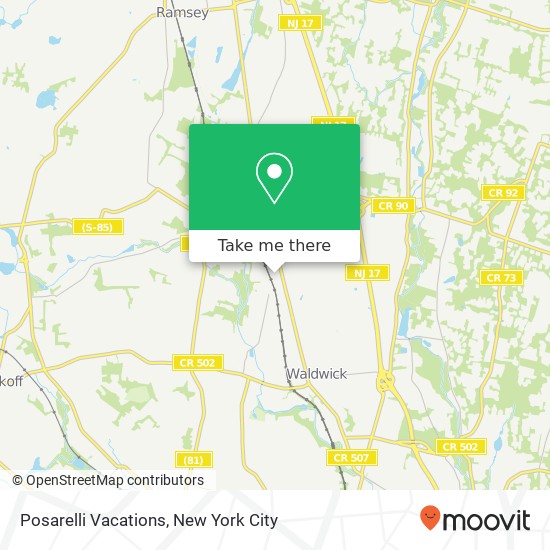 Posarelli Vacations map