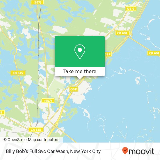 Mapa de Billy Bob's Full Svc Car Wash