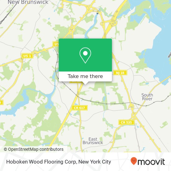 Mapa de Hoboken Wood Flooring Corp