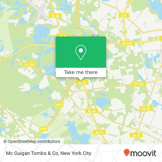 Mapa de Mc Guigan Tombs & Co