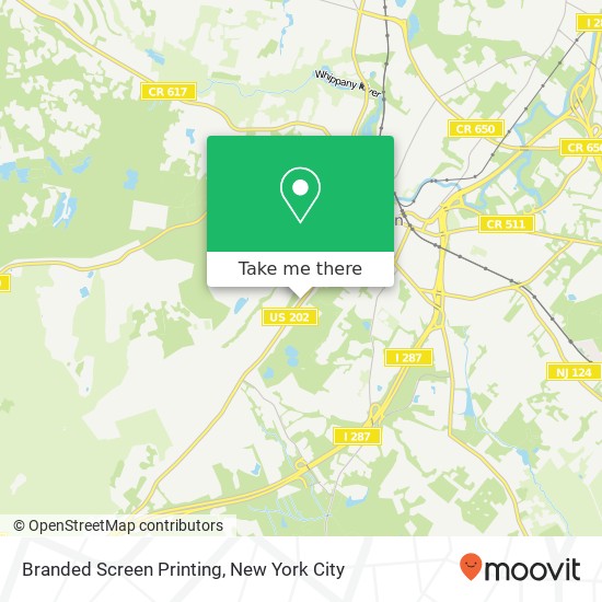 Branded Screen Printing map