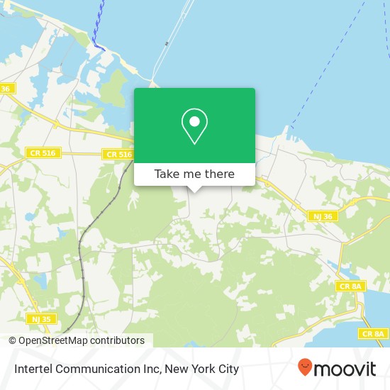 Mapa de Intertel Communication Inc