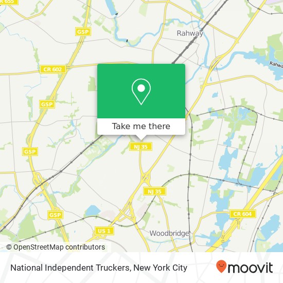 National Independent Truckers map